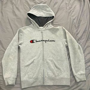 grey champion hoodie